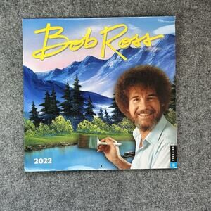 Bob Ross: A Happy Little Day-To-Day 2022 Calendar (Calendar) Unwritten Large 12”